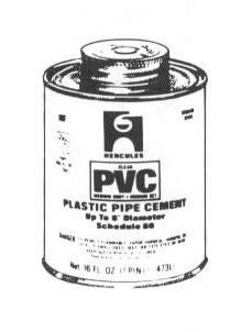 Hercules HD Clear PVC Cement